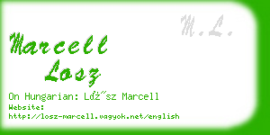 marcell losz business card